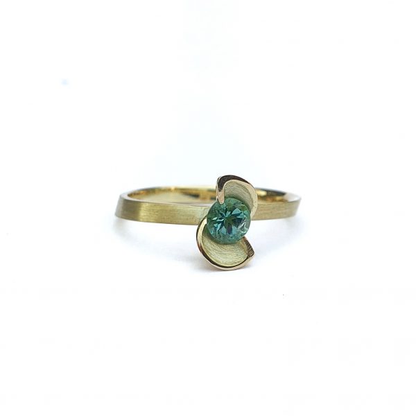 Seedling, ring with green tourmaline - Image 5
