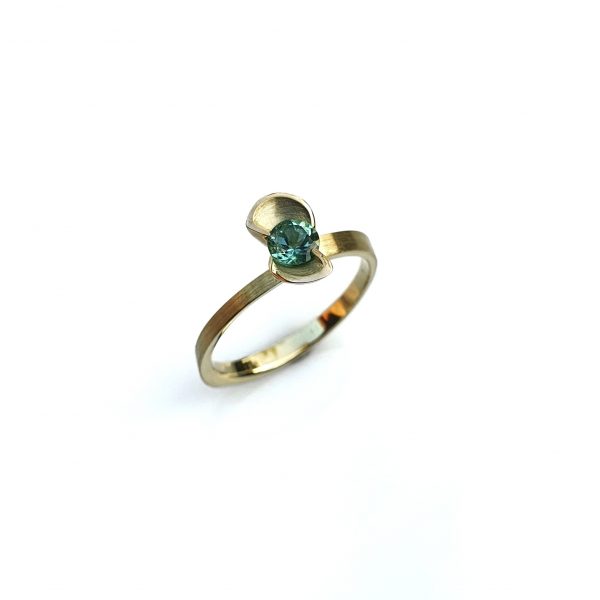 Seedling, ring with green tourmaline - Image 6