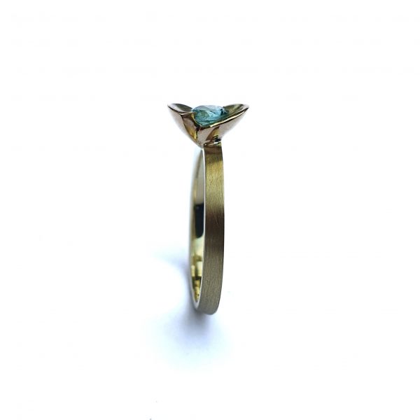 Seedling, ring with green tourmaline - Image 7